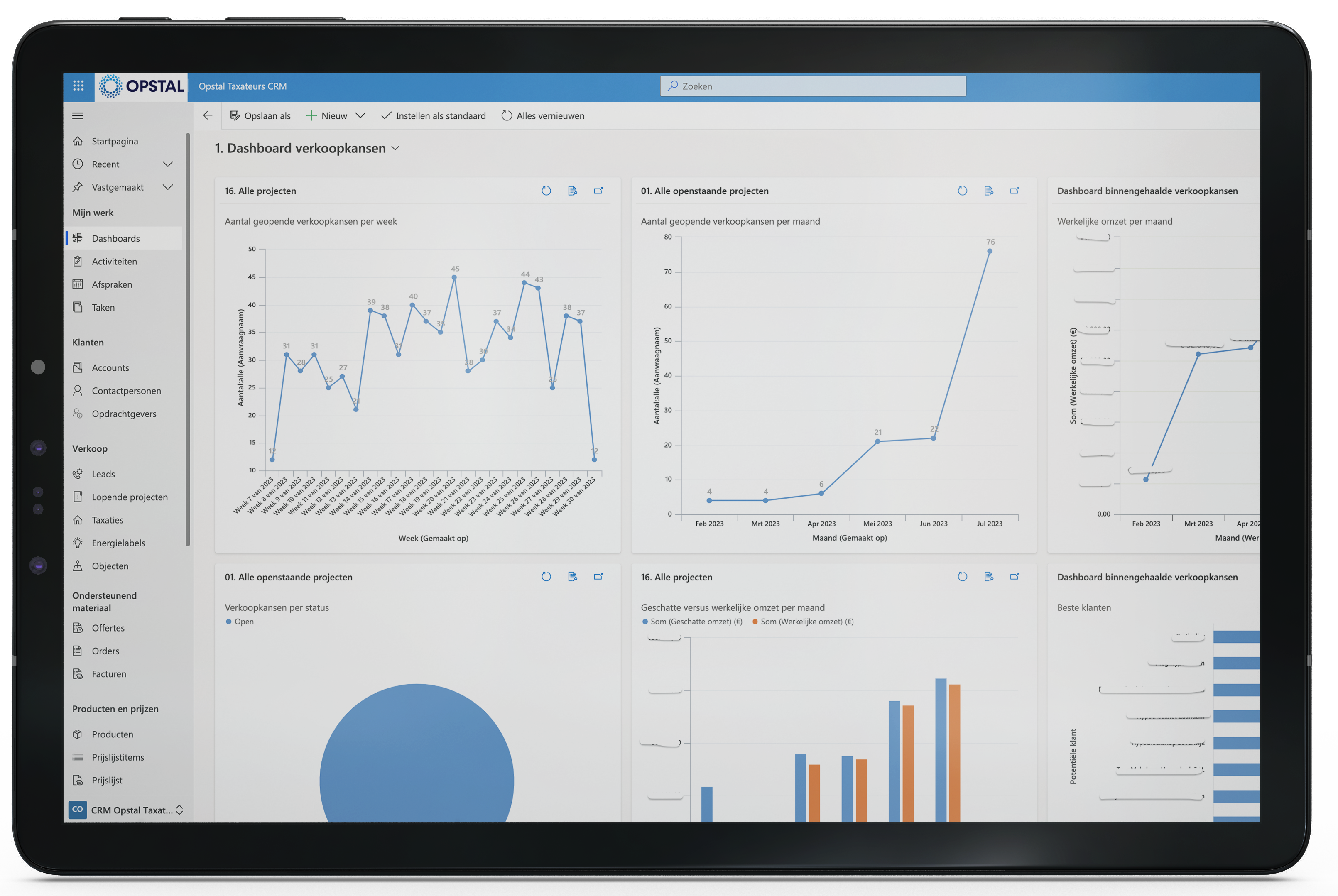 Opstal dashboard